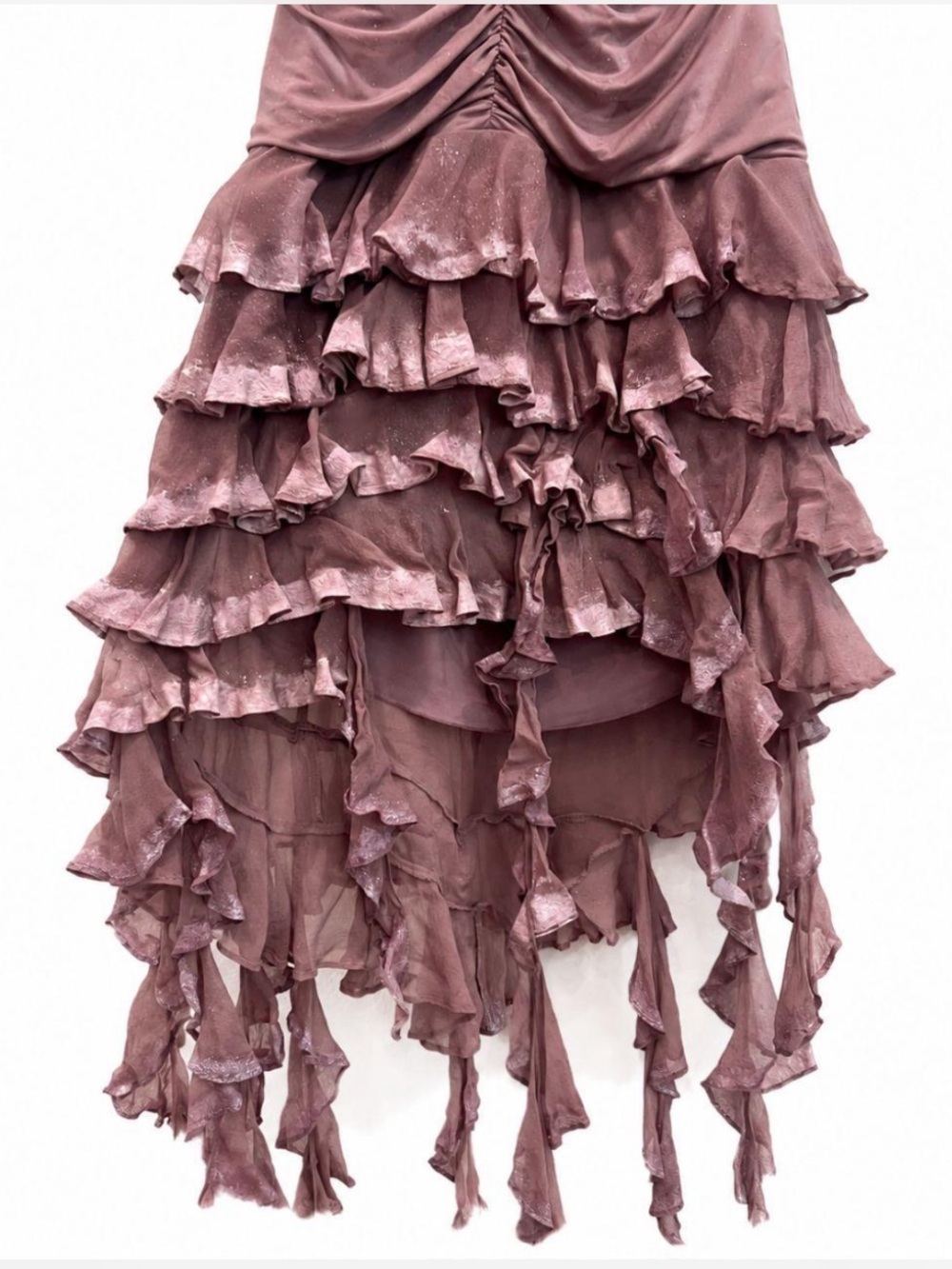 Y2K Vintage Silk Halter Mermaid Jellyfish Fairycore Fairy Dress BCBGMaxazria - Picture 3 of 6